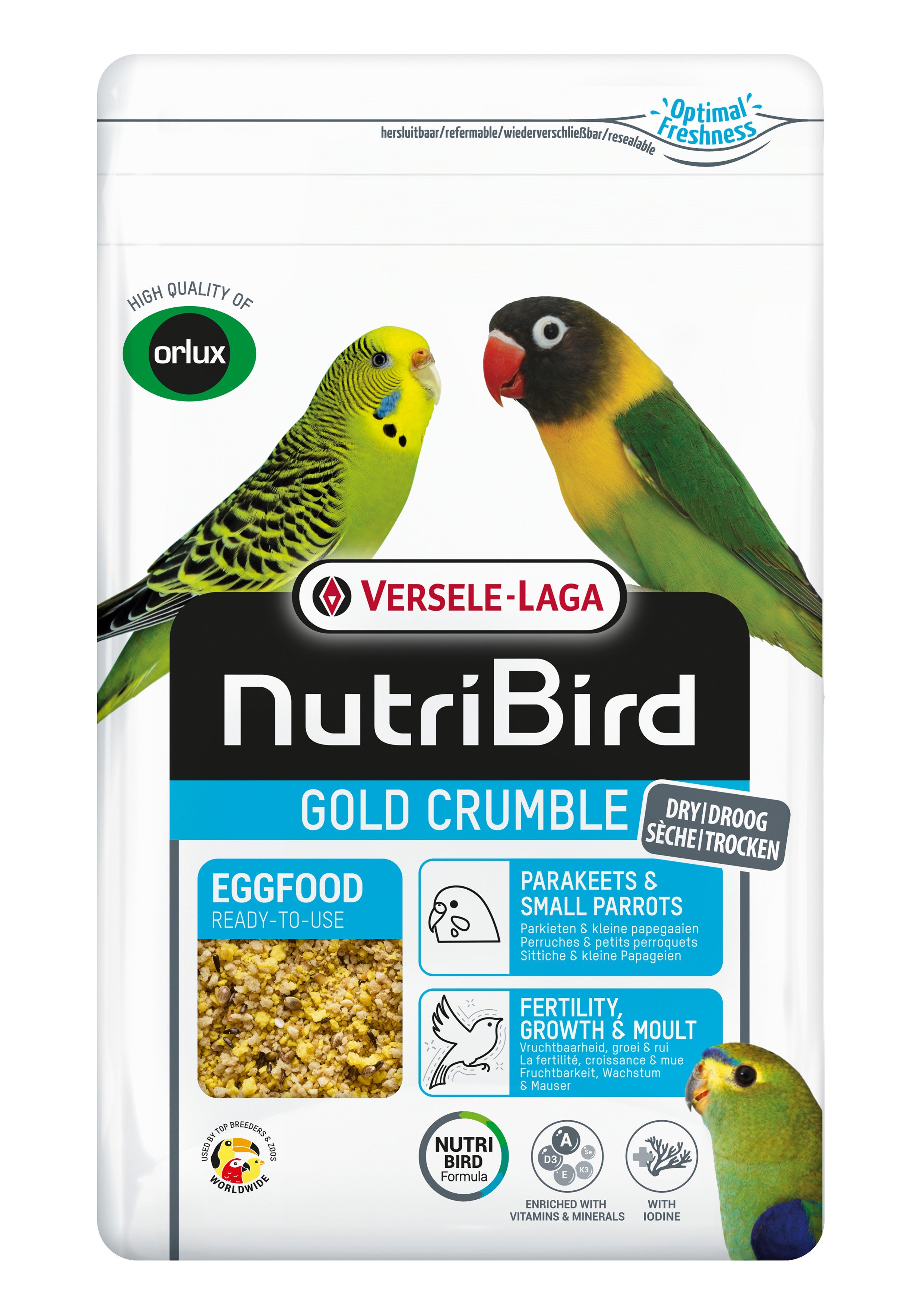 Versele Laga NutriBird Gold Crumble Parakeets & Small Parakeet 1kg